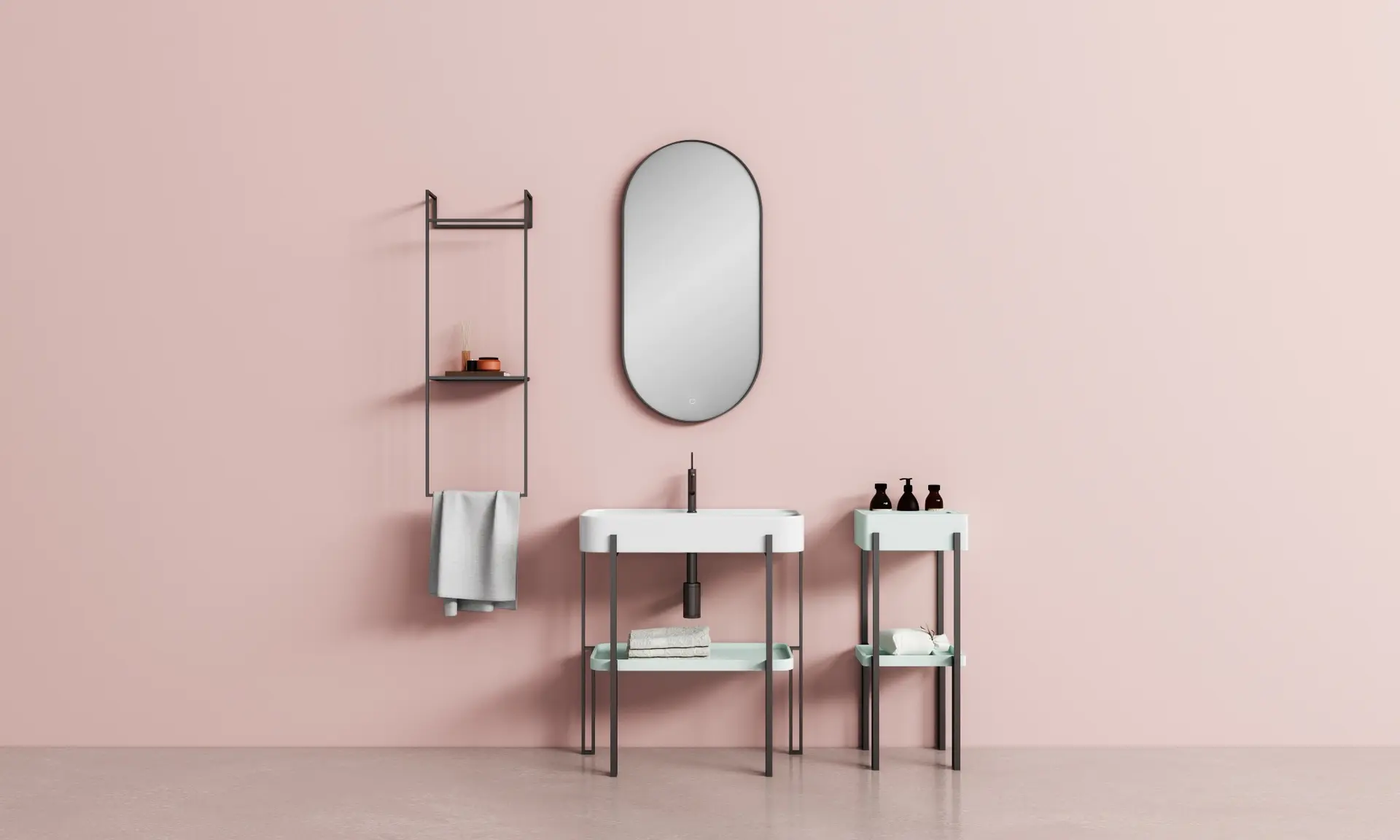 Floor Standing Bathroom Cabinet - SOLO Series
