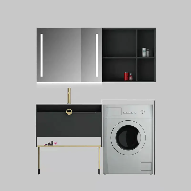 Modern minimalist  Boluo Grey bathroom cabinet combination — Castillo Series