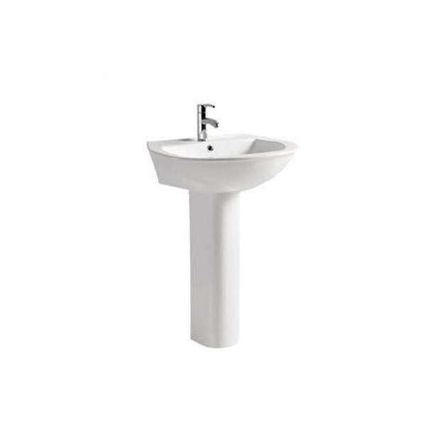 Ceramic Washbasin with Pedestal - Orchid Series