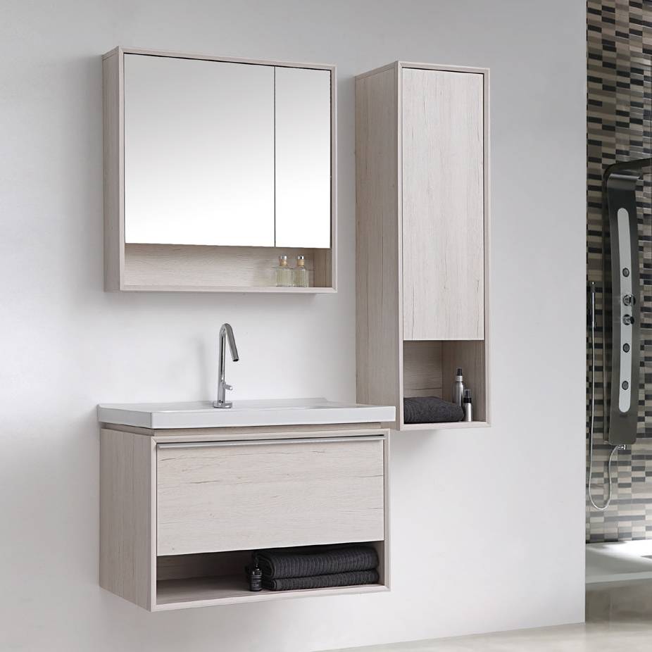 white bathroom wall mounted cabinet