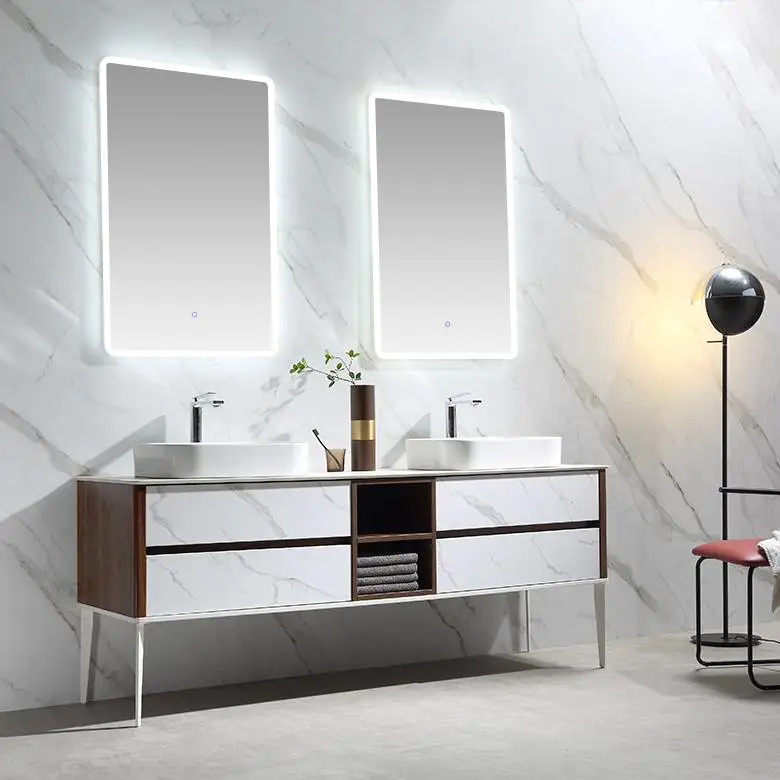 Floor Standing Bathroom Cabinet with Drawers - DOMINO Series