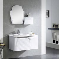 Modern White Color Wall Mounted Bathroom Cabinet -  Butterfly Series