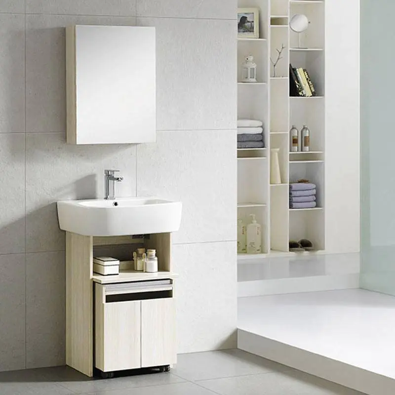 4-Legs Floor Standing Bathroom Cabinet Support with Shelf - Smurf Series